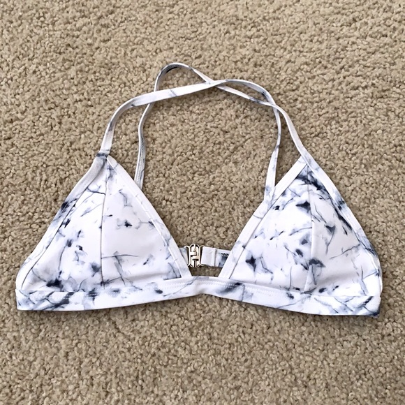 NEW Blue Marble Bikini Top - Picture 1 of 2